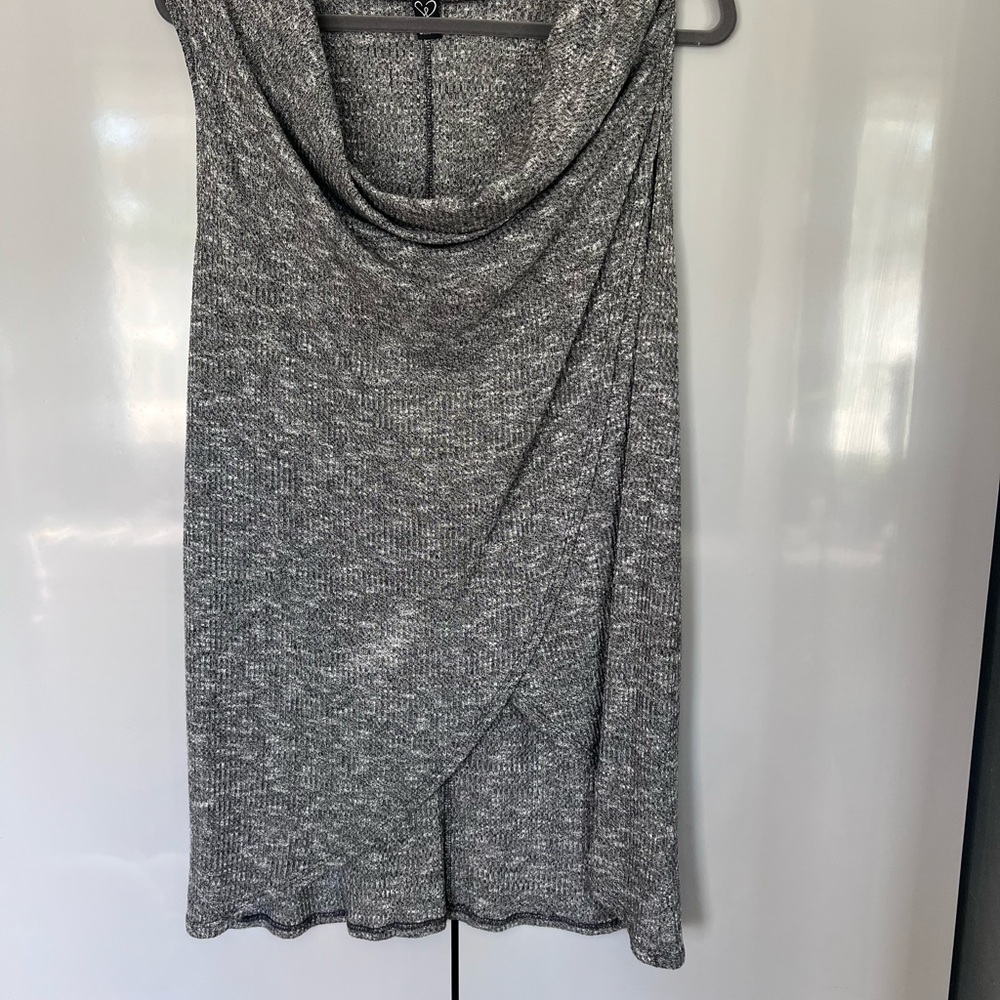 Windsor Black and White Knit cowl neck top